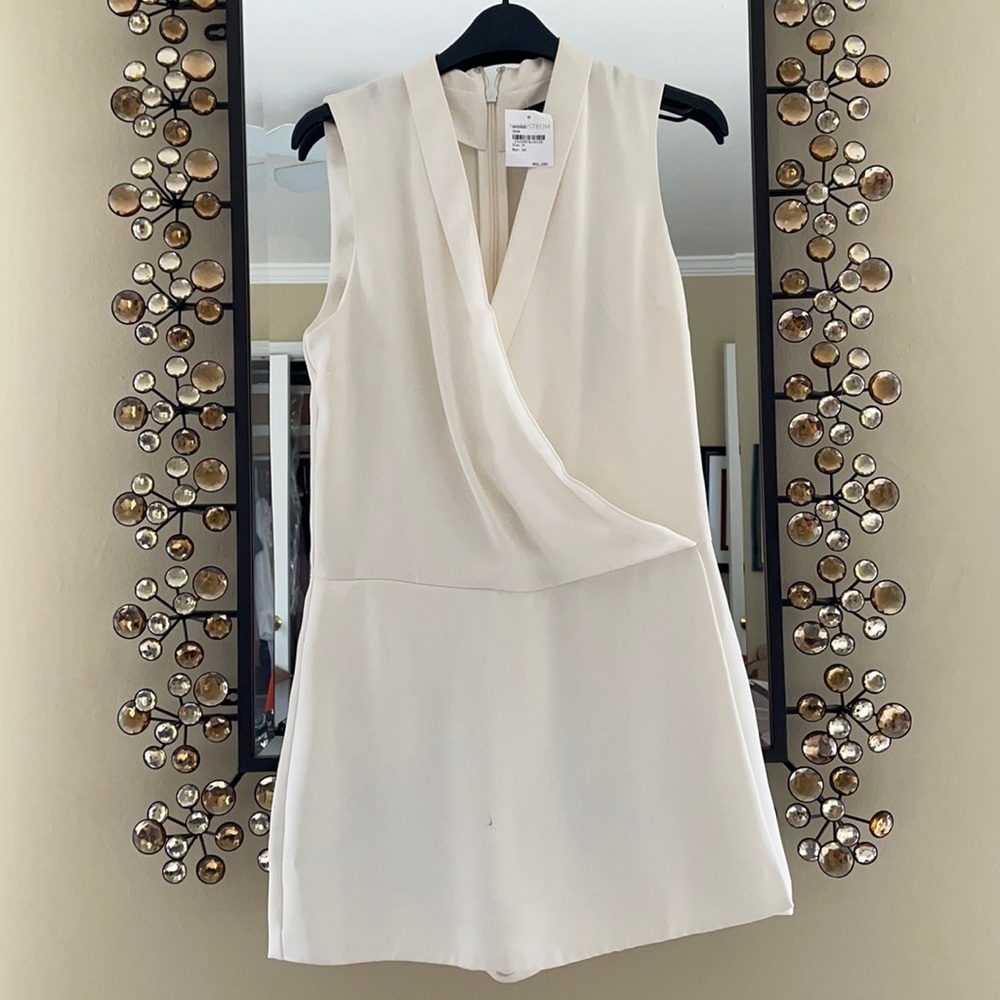 Topshop White Wrap-Front Romper